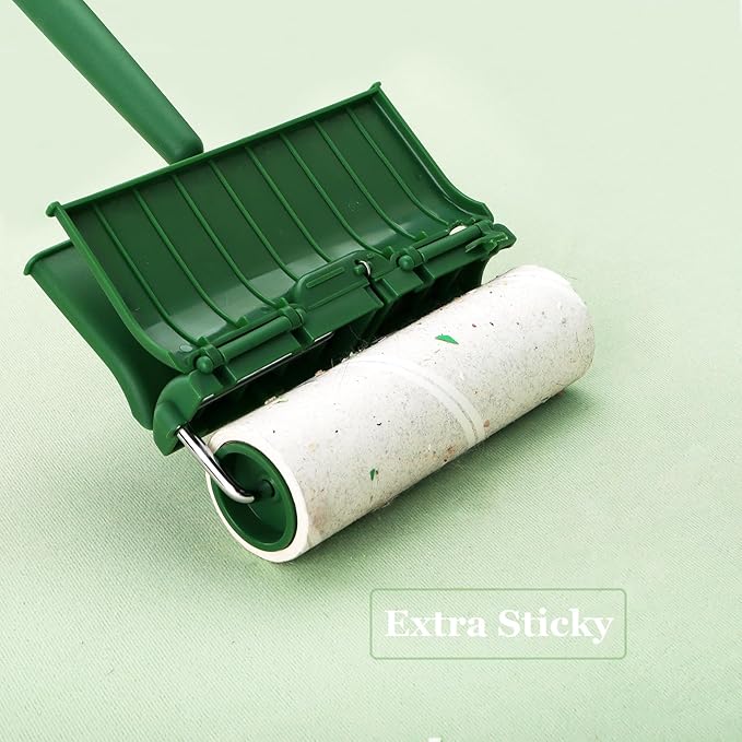 6.3 inch Lint Roller Refills Only for 6.3'' Large Lint Rollers Extra Sticky Lint Pet Hair 6.3 inch Replacement Rolls, Pack of 4 Refills, 90 Sheets per Refill, 360 Sheets Total