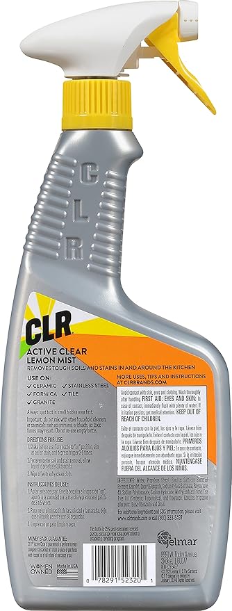 CLR Active Clear Daily Probiotics Cleaner 22 Ounce Bottle (Lemon Mist, Pack of 2)
