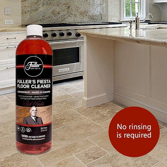 Fuller Brush Fiesta Floor Cleaner Liquid Concentrate - Multi-Surface & Industrial Cleaning For Hardwood, Laminate, Linoleum, Tile & Ceramic Floors, 24 Fl. Oz. Bottle (Pack of 6)