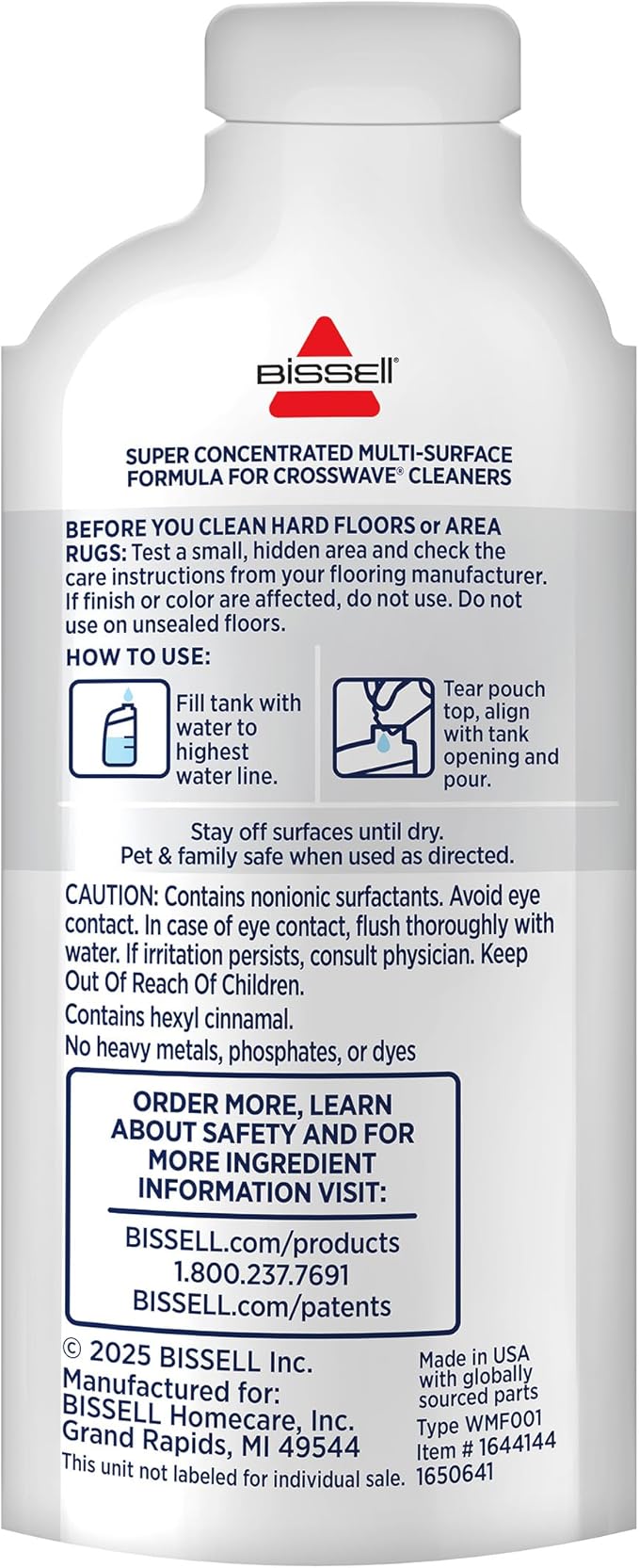 Bissell NEW Multi-Surface Super Concentrate Cleaning Formula for Hard Surface and Area Rug Cleaners, 14 Super Concentrate Pouches