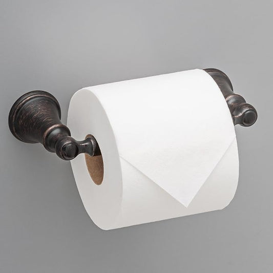 Delta Woodhurst (1-Pack) Toilet Paper Holder Venetian Bronze Tissue Roll Holder for Bathroom Organization and Storage Pivoting Toilet Tissue Holder Wall Bathroom Accessories 73250-RB