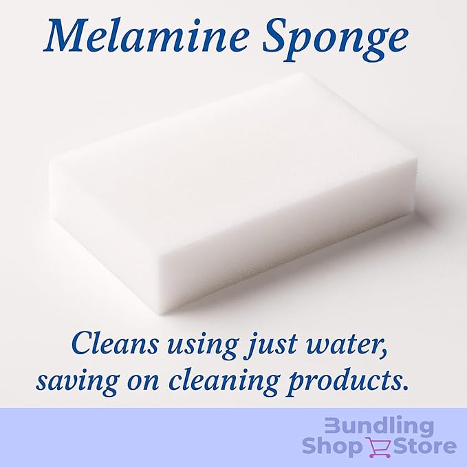 Melamine Sponge- Cleaning Pads 120 Count, High Density, Scratch Free Sponges (100x60x20mm) for Kitchen, Bathroom, Tiles, Walls & Multi-Surface Cleaning