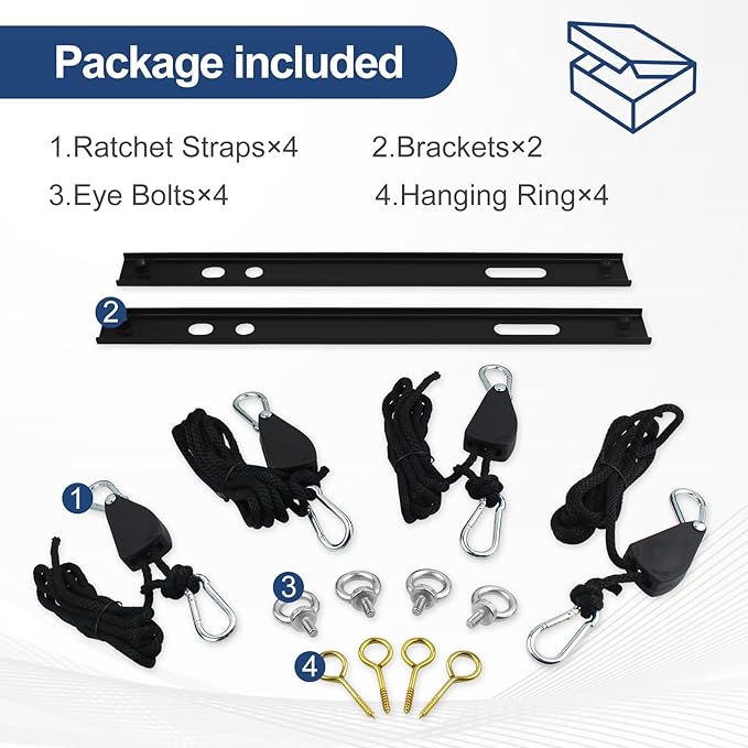 Dehumidifier Hanging Kit for Crawl Space & Basement – 300 Lb. Capacity | Anti-Vibration Mounting Brackets to Reduce Noise, Secure Hanging Dehumidifier Kits (Easy Install)