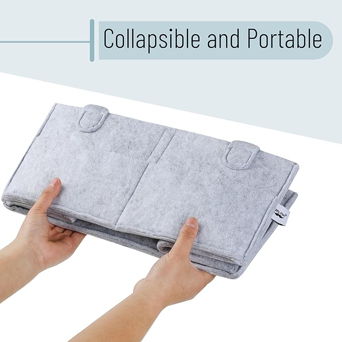 Mr. Pen- Baby Diaper Caddy Organizer, Grey, Large, Diaper Organizer, Car Diaper Caddy