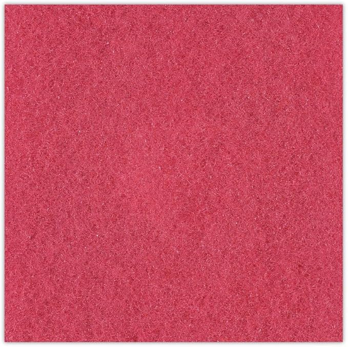 Boardwalk BWK4020RED 20 in. Diameter Buffing Floor Pads - Red (5/Carton)