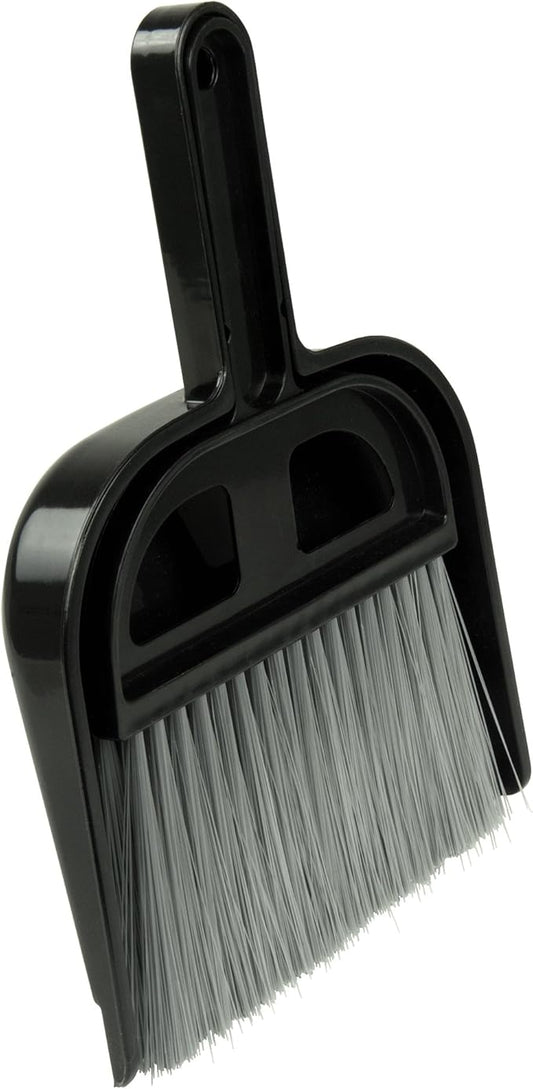 Detailer's Choice 4B3208 Broom and Dust Pan , Black