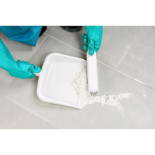 SPARTA Large Handheld Dustpan with Hanging Hole, Heavy-Duty Plastic Dustpan with Wide Lip for Countertops and Surfaces, Plastic, 10 Inches, White, (Pack of 12)