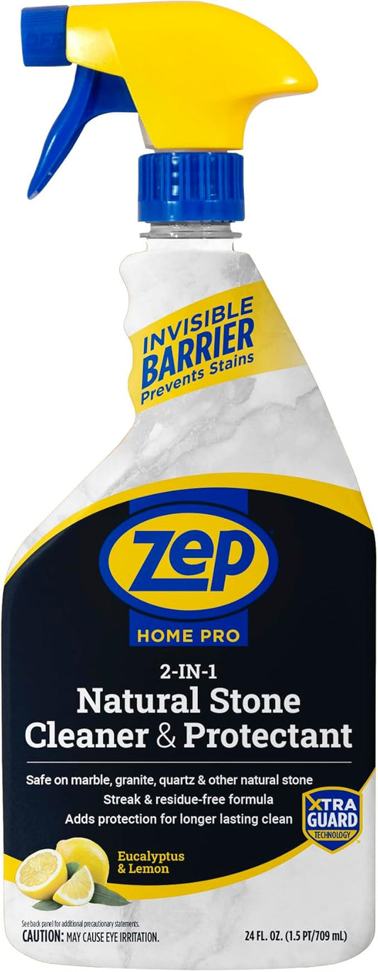 Zep NEW Home Pro 2-In-1 Marble, Granite & Stone Cleaner - 24 Fl. Oz. (Case of 6) - R49706 - Pro Trusted Cleaning Power: Now in Refreshing Scents & Family Friendly Formulas…