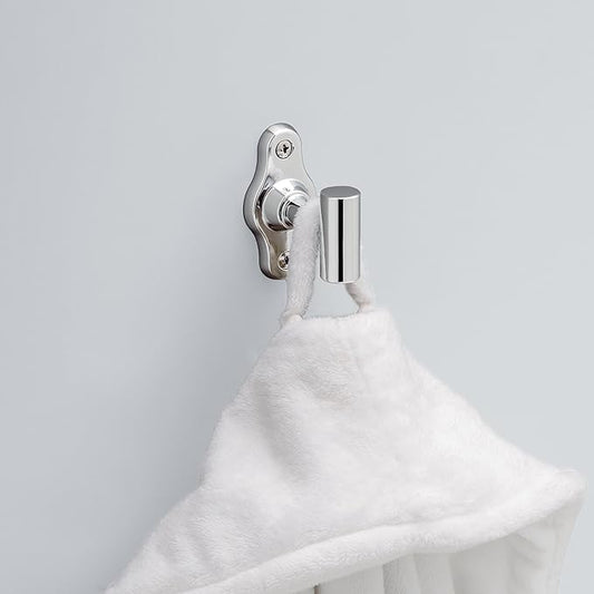 Franklin Brass Calloway (1-Pack) Towel Hooks Polished Chrome Single Bathroom Hooks Wall Mounted for Robes & Towels Hand Towel Hook Holder Kitchen, Bathroom Accessories CLWY35-PC