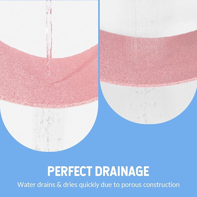 Non-Slip Bathtub Mat, Anti Slip Shower Mat, Fast Drying Bathtub Mats, Foot Scrubber Mat, Anti Slip Mat for Tub, Floor, Bathroom, Kitchen, Home, Hotel (Pink 40"×16")