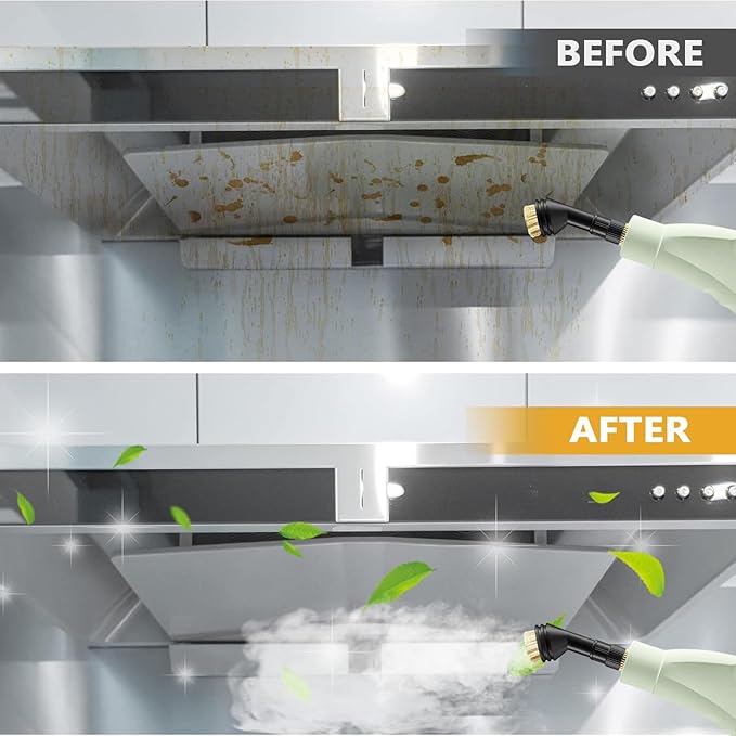 Steam Cleaner, 15s Heat-Up, 6-Level Adjustable Handle, High Pressure Steamer for Cleaning with 11 pcs Accessories, Handheld Cleaning Steamer for Home, Floors, Car, Upholstery, Grout, Bathroom, Kitchen