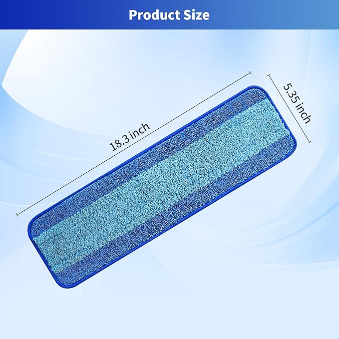 15-Pack Microfiber Mop Pads for Bona Mpo- Washable Reusable Refills for Hardwood, Tile & Multi-Surface Floors | Pet Hair & Stain Remover