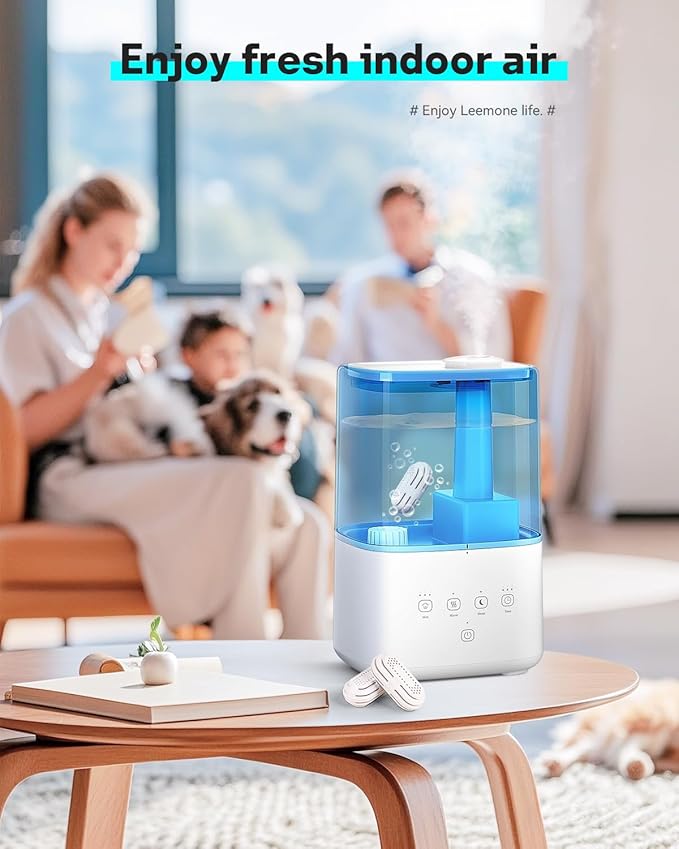 Leemone 4 Pack Humidifier Demineralization Cartridge Compatible with All LEVOIT Top Fill Humidifiers, Calcium and Magnesium Ion Softening Efficiently Reduce Dust & Odor