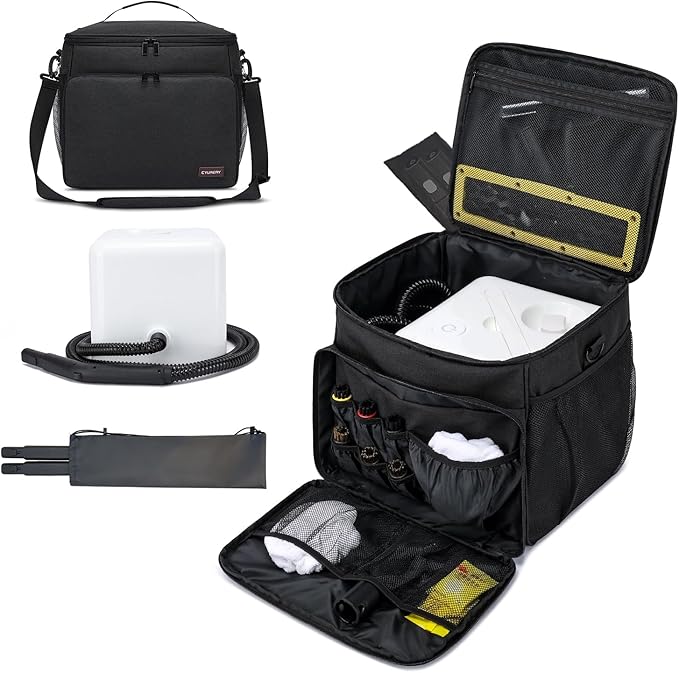 Steam Cleaner Storage Bag Compatible with Dupray Neat & Neat Plus Steam Cleaners, Carrying Case with Pockets & Rod Storage Pouch for steam Cleaner Accessories, Organizer for Home Cleaning Supplies