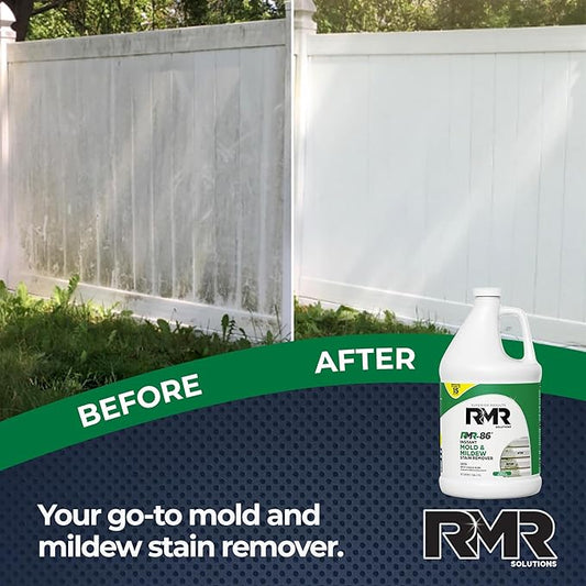 RMR-86 Instant Mold and Mildew Stain Remover Spray - Scrub Free Formula, 4 Pack - 1 Gallon