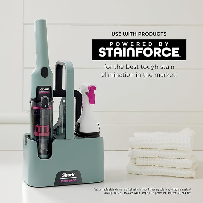 Shark StainForce Dual-Formula Refill Cartridge, Stain & Odor Remover for Shark StainForce Portable Stain Cleaner, for Carpet, Area Rug, Upholstery, Cars, 16.9oz, HXCM500