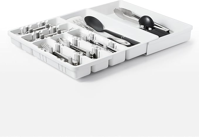 OXO Good Grips Large Expandable Utensil Organizer - White
