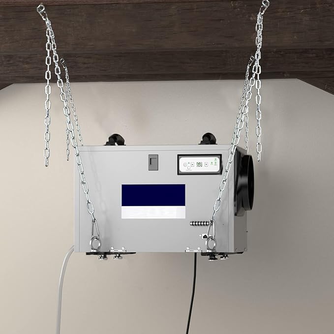 Dehumidifier Hanging Kit, Dehumidifier Joist Hanging Kit for Crawl Space and Basement Dehumidifiers, Easy Way to Raise and Lower dehumidifier, Helps reduce noise and vibration of the unit