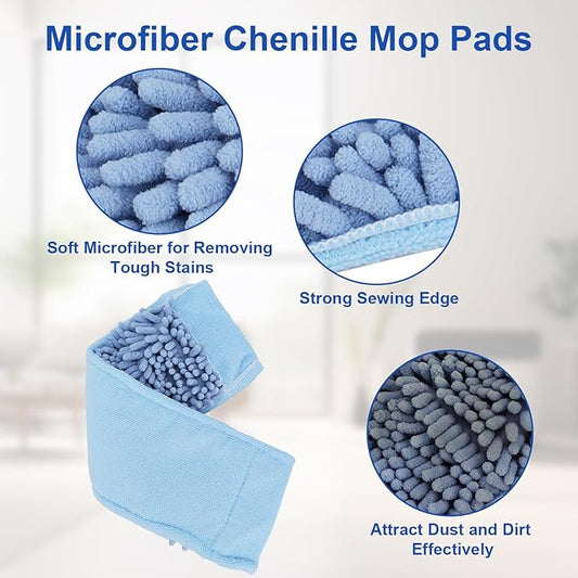 Microfiber Steam Mop Pads Compatible with Wagner Spraytech Steam Cleaner(905e, 915e, 925e), Washable & Reusable Microfiber Steam Mop Cloth