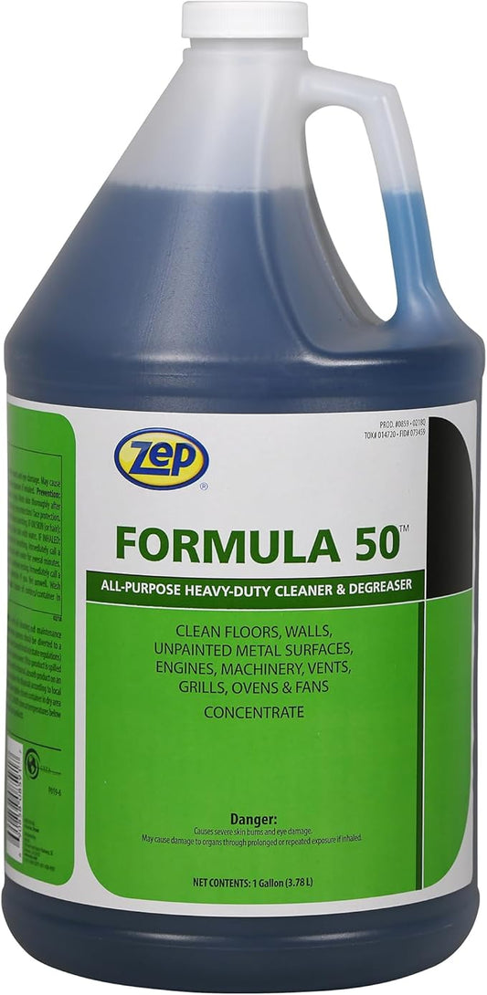 Zep Formula 50 Heavy-Duty Alkaline Cleaner 1 Gal (Case of 4) 85924