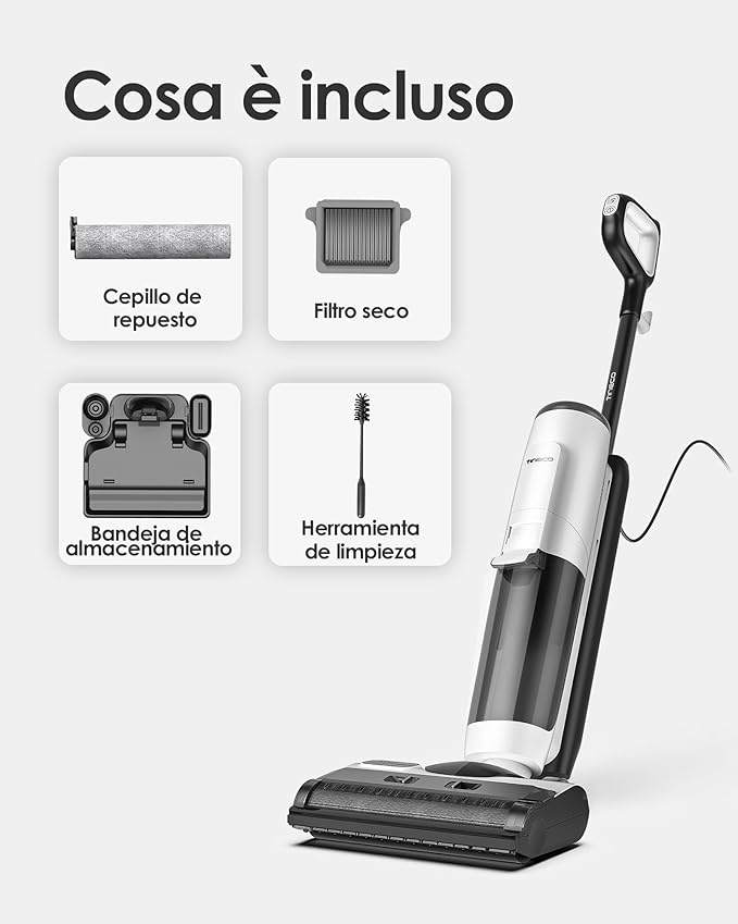 Tineco FW0073B0US Floor One S2 Cordless Wet Dry Vacuum Mop (Renewed)