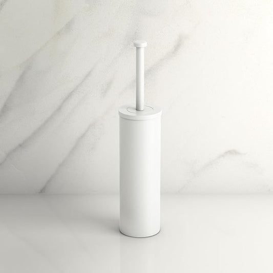 Gatco 1481W Latitude II Slender Toilet Brush Holder, Matte White