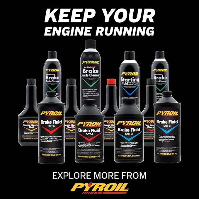 Non-Chlorinated Brake Parts Cleaner, No VOC (50 State Formula), Instantly Removes Brake Dust, Grease & Grime, Quick Drying, 15 Oz (Pack of 6)