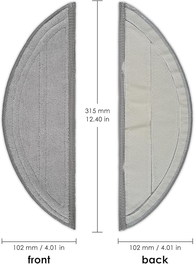 (5 Pack) Saros 10 Replacement Mop Pads Compatible with Roborock Saros 10 Robot Vacuum Cleaner, Washable Mop Cloths Accessories Kit, Mop Pad Refill, Replacement Parts