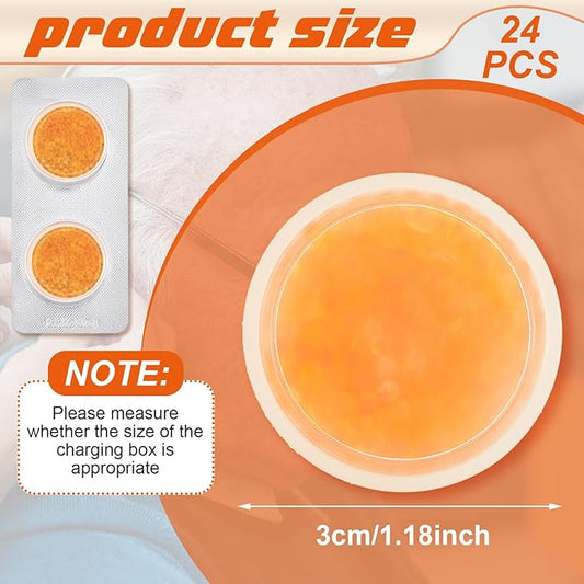 24 Pcs Hearing Aid Drying Capsules Bulk Hearing Aid Dryer Hearing Aid Dehumidifier Dryer Hearing Aid Desiccant for Hearing Aid Accessories