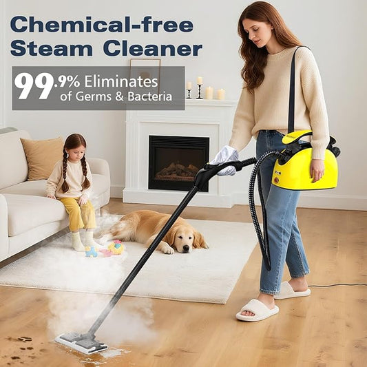Steam cleaner, 1500w Steamer Cleaning Fast Heating Multi-Surface Steam Cleaner for Homeļ¼Steamer Cleaning for Grout