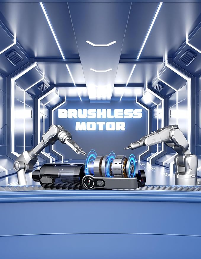 Cordless Handheld Vacuum Cleaner, 2-in-1 Vacuum & Blower, 36000Pa Suction Brushless Motor, Car Vacuum with LED Light, Lightweight, Portable for Car, Home, Office and Outdoor Use