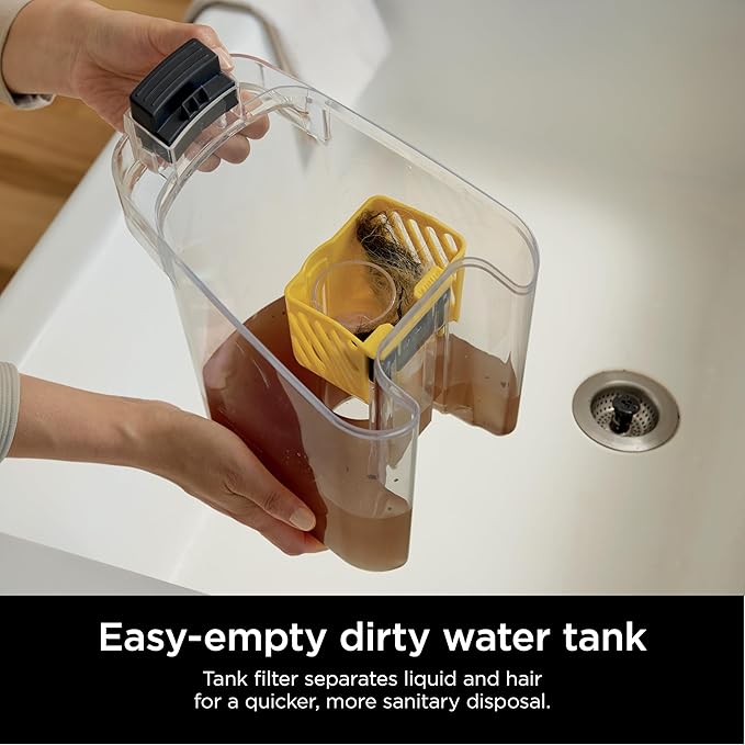 Shark EX301 CarpetXpert HairPro Pet with StainStriker, Corded Upright Deep Carpet, Rug & Upholstery Cleaner, Pet Stain Remover, Gray (Renewed)