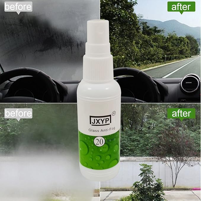 Glass Cleaner | Anti Fog | Auto Window Defogger | Windshield Against Fog | Lasting Effect Defoamer for Glasses, VR Headphones, Ski Glasses, Mirror, Window, Windshield
