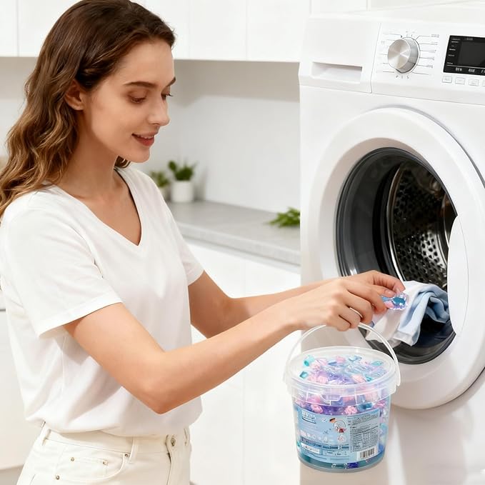 40 Pieces Laundry Detergent Pods,Deep Cleaning Color Protection Laundry Soap Pods, Clothing Washing Beads For Home Apartment Dorm Hotel Jeans Towels Sheets T-Shirts