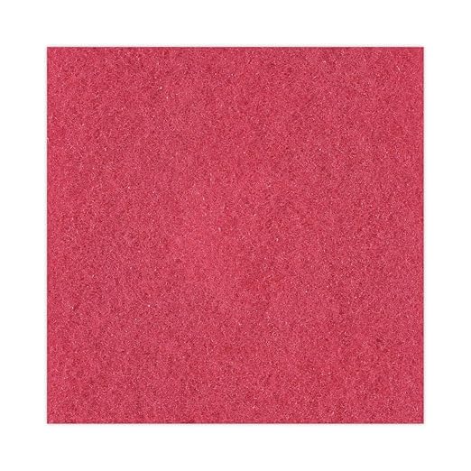 Boardwalk BWK4014RED 14 in. Diameter Buffing Floor Pads - Red (5/Carton)