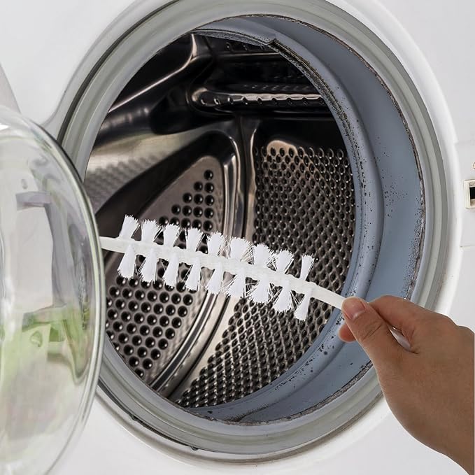 Washer and Dryer Washing Machine Cleaner Rolling Washing Machine Cleaning Brush Flexible Refrigerator Coil Cleaning Brush Washer Drum Brush for Home Dryer Vent Cleaner Kit