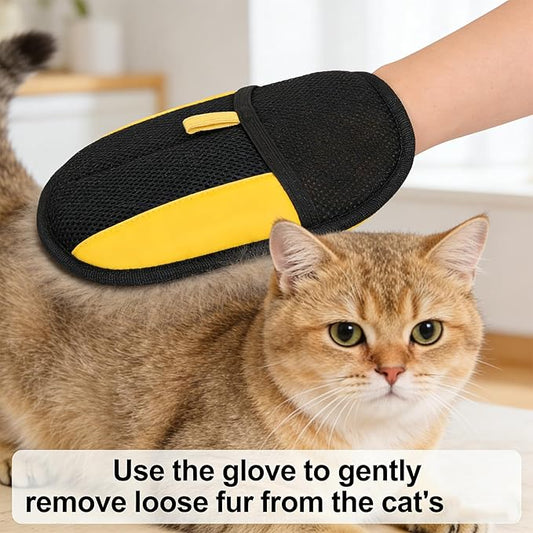 Pawsnheart Mit, 2025 Upgrade Pet Hair Remover Electrostatic Gloves, Reusable Dog Cat Fur Removal Gloves for Couch Sofa Carpet Bedding, Static Charge Hair Lint Dust Cleaner for Home Furniture