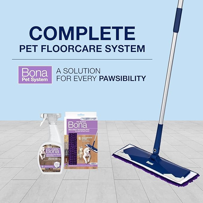 Bona Pet Spray Odor Eliminator, Dog Formulation, 32 fl oz, Safe for Carpeted Areas and Multi-Surface Floors