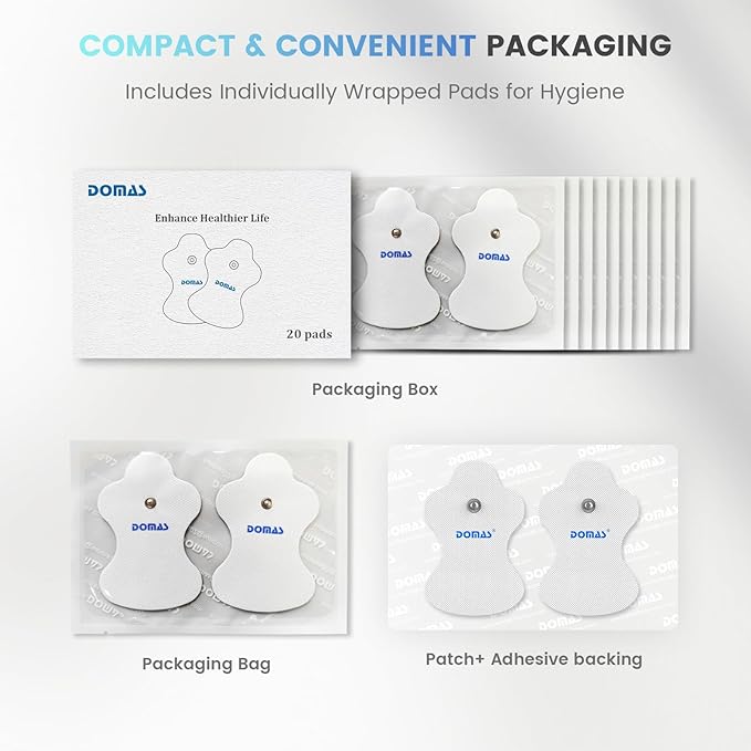20 Pcs Replacement Pads Compatible with Omron TENS Units – PM500, PM400, PM3030 & More