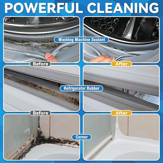 HomeMold Stain Remover Gel, Effective Washing Machine Cleaner for Front Load Washer, All-Purpose Cleaning Gel for Penetrating for Bathroom, Shower and Bathtub Tile Grout (5 Floz)