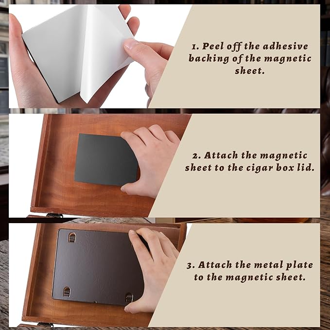 2 Set Metal Humidity Pack Mounting Plate for Storage Box Humidity Control Pack Mounting Magnet for Use