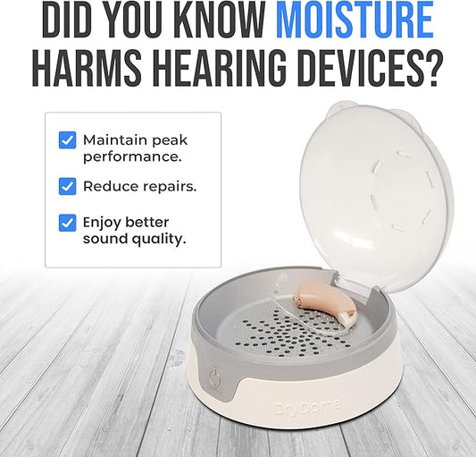 DryDome by Dry & Store | Compact Dryer Using Convection | Hearing Aid Dehumidifier