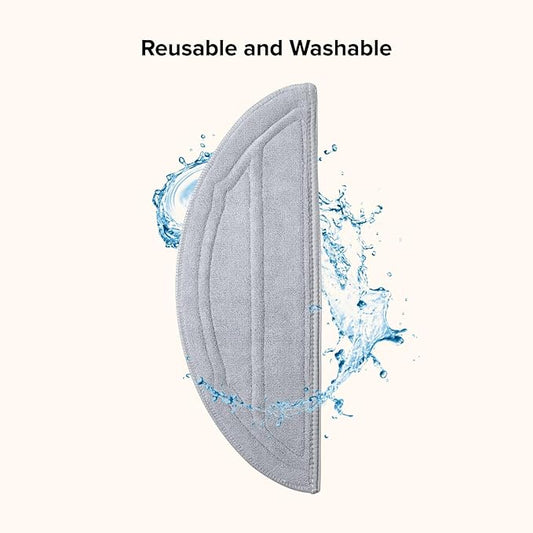 roborock Replacement Mop Cloths for Q10 S5/ Q10 S5+/ S8 Pro/ Q10V/ Q10 VF/ S8 Pro+/ Q10V+/ Q10V+/ Q10 VF+/ Q10 VF5+ MX, Compatible with Single Vibrating Zone Mop Mount, 2-Pack