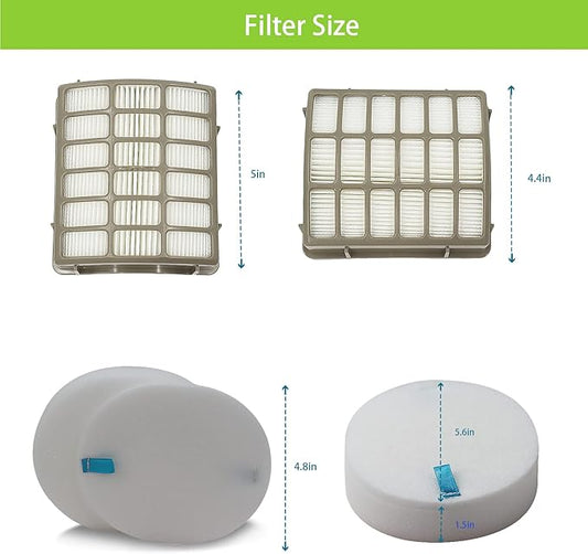 For Shark Navigator dlx Filter NV60 NV70 NV80 Replacement Filters,NV70 26,NV71,NV90,UV420 NV90 26 NV95 NV80 and NVC80C.4+4 Foam Filters + 2 Filters
