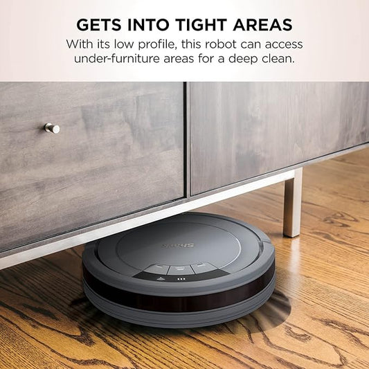 Shark AV753 ION Robotic Vacuum, Wi-Fi Connected, 120min Runtime, Compatible with Alexa, Multi-Surface Cleaning, Gray (Renewed)