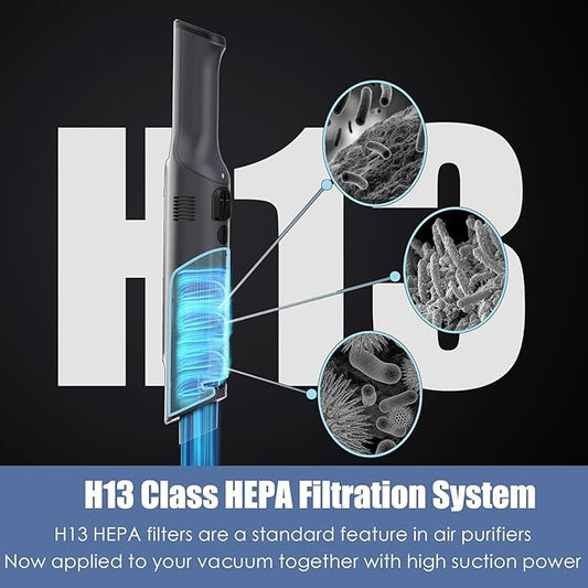 Handheld Vacuum Cordless, Super Lightweight 1.4lb with Powerful Suction, Charging Dock, Single Touch Empty and Detachable Dust Cup, Portable Mini Car Vac for Home Pet Car