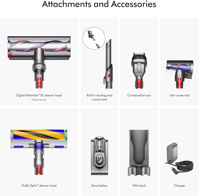 Dyson Gen5outsize Cordless Vacuum, 250AW, 3 Power Modes, Up to 140 Minutes,² XL bin, Illumination Reveals dust, HEPA Filtration, All Floor Types