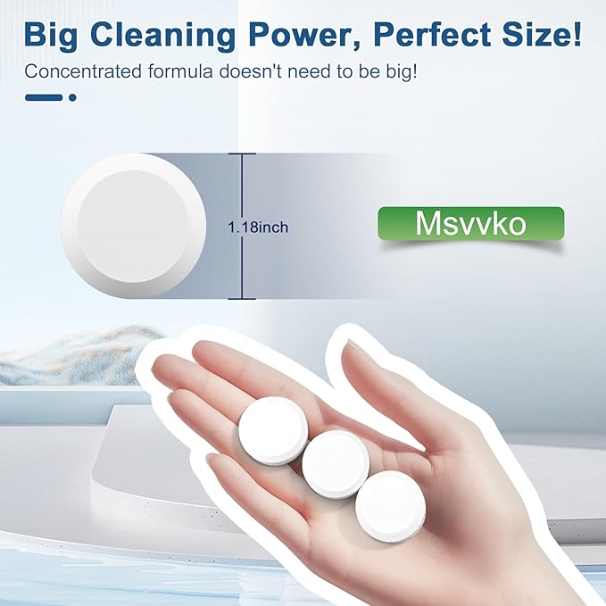 Toilet Bowl Cleaner Tablets with Bleach 12 PACK Powerful Formula to Eliminate Limescale & Rust