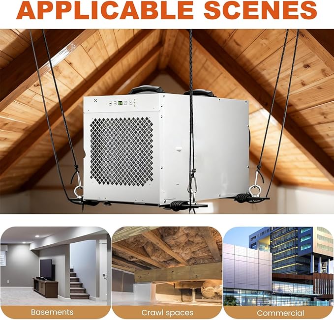 Dehumidifier Hanging Kit Replacement for Aloair Crawl Space & Basement Dehumidifiers Sentinel HD35P, HS35, HD55, HD55S, HD55P, HDi65S, HD90 & HDi90. Helps Reduce Dehumidifier Noise and Vibration