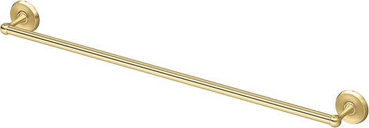 Gatco 5058 Designer II Towel Bar, 30 Inch, Brushed Brass/Wall Mounted Single Towel Holder
